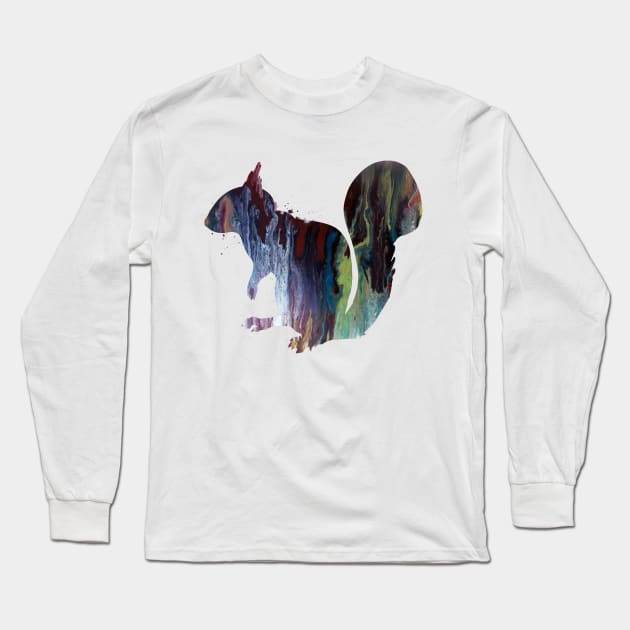 Squirrel Long Sleeve T-Shirt by TheJollyMarten